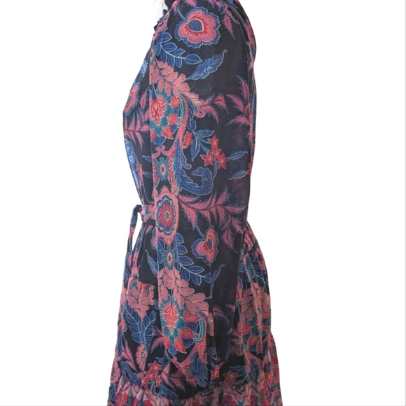 Metallic Paisley Ruffle Long Sleeve....Size 4 - Picture 4 of 9